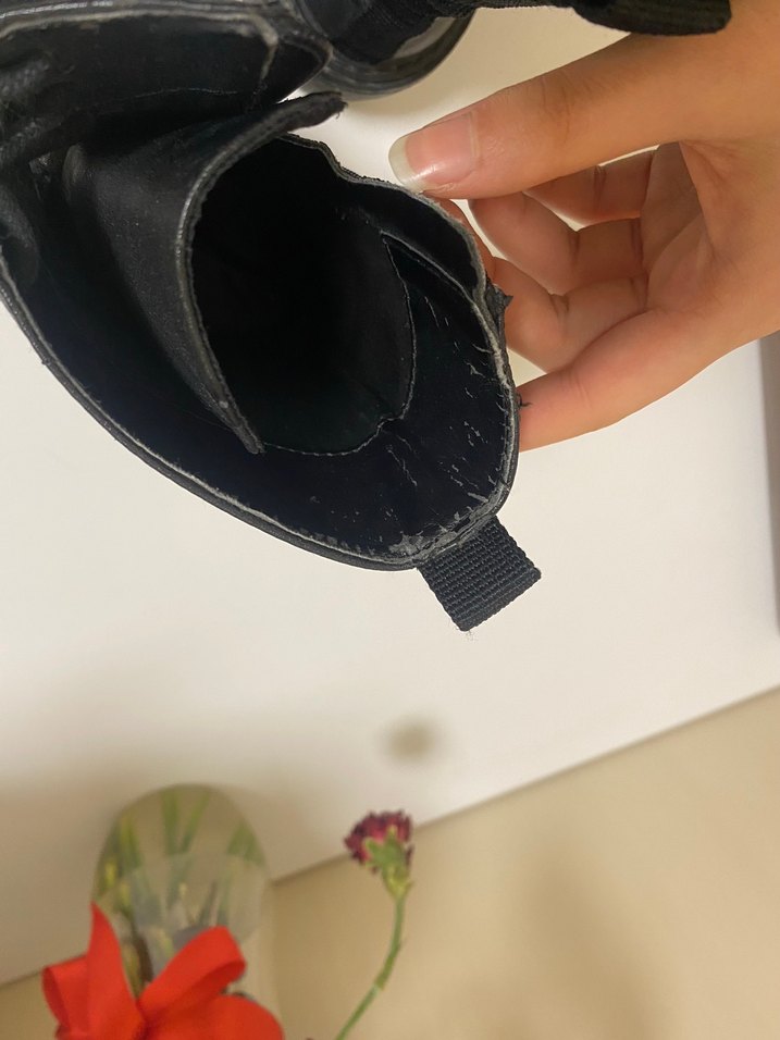 Siyah Deri Stiletto Topuklu Gotik Botlar - Görsel 4