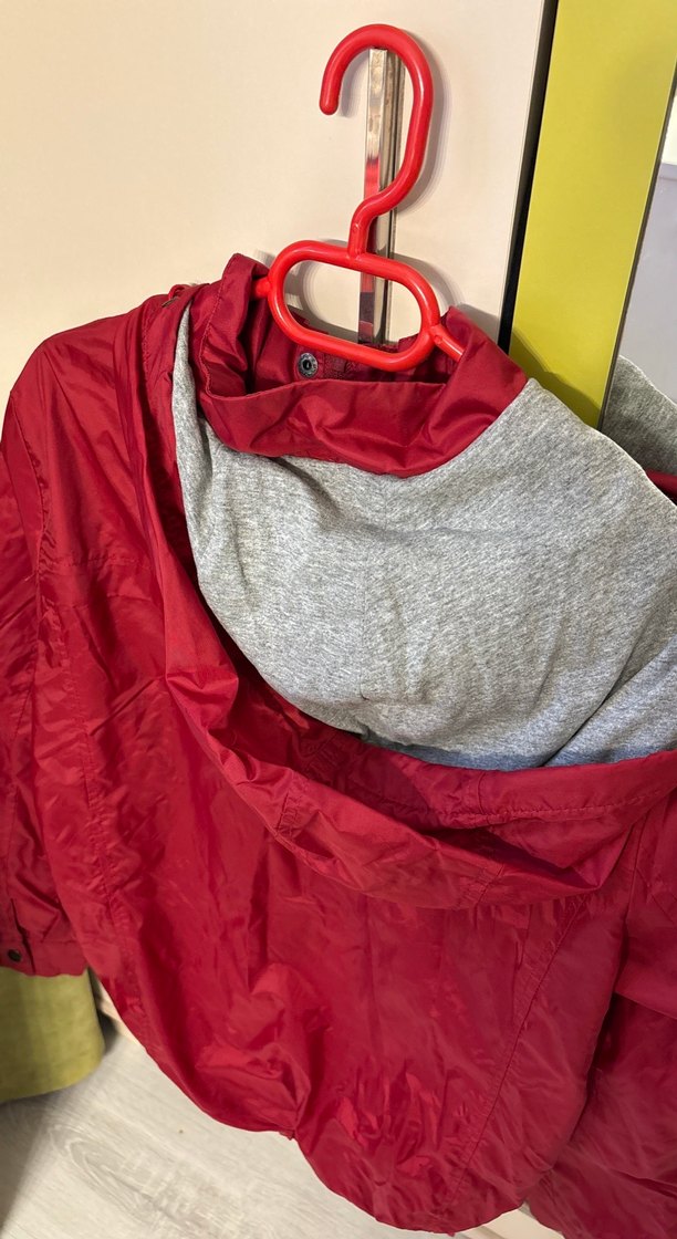 Düğmeli Kırmızı Hamile Midi Mont - Görsel 5