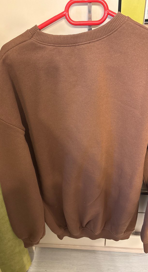 Kadın Kahverengi Baskılı Sweatshirt - Görsel 2