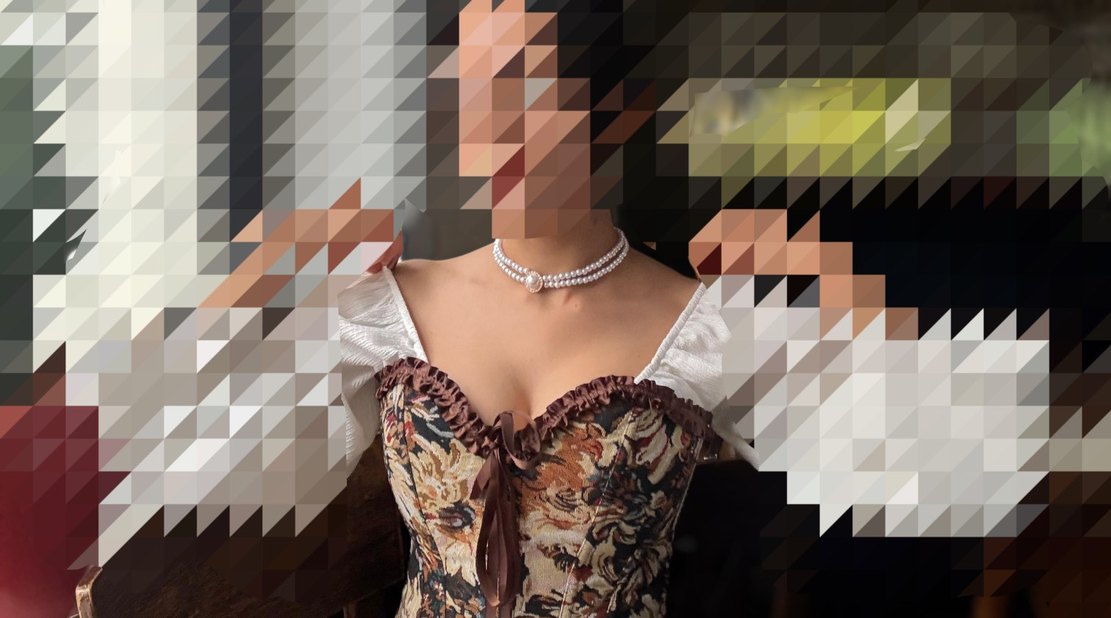 Bohem Vintage Renkli Straplez Bustiyer - Görsel 2