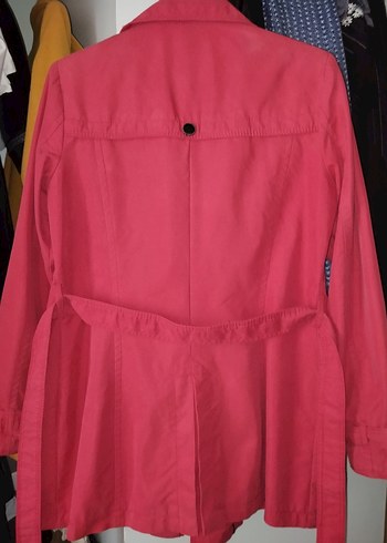 Kırmızı Midi Kadın Trençkot - Görsel 2