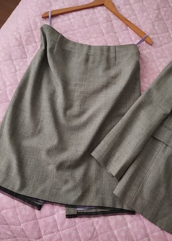 Gri Kadın Takım Etek Ceket - Görsel 2