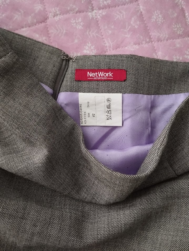 Gri Kadın Takım Etek Ceket - Görsel 3