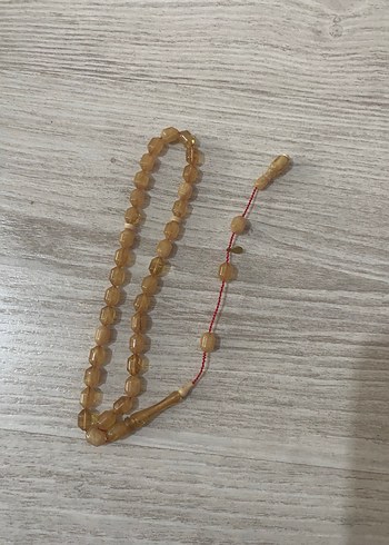 Sıkma kehribar usta işi  Tesbih - Görsel 2