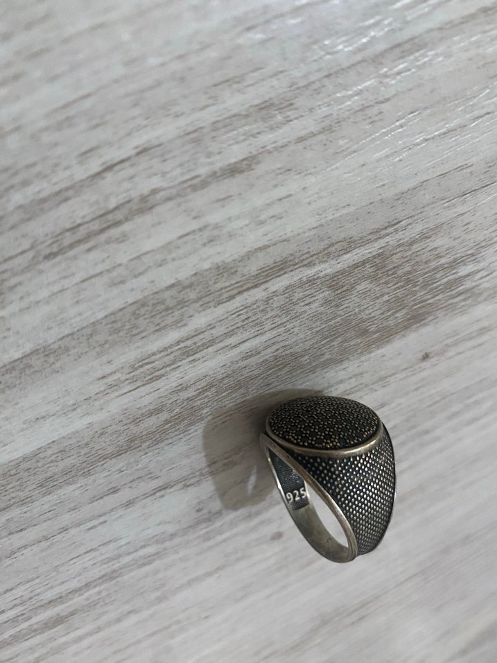 Gümüş erkek yüzük - Görsel 3