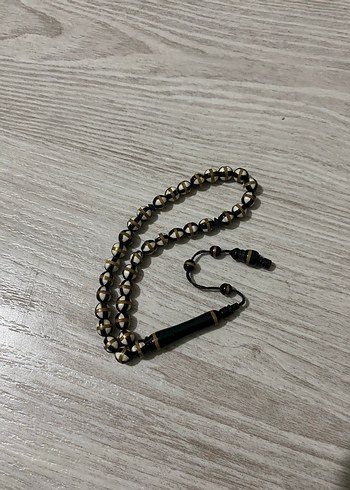 Kemik ve pirinç işlemeli kuka tesbih - Görsel 2
