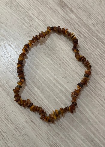 Doğal damla kehribar kolye - Görsel 3