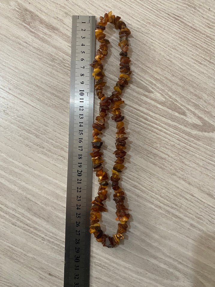 Doğal damla kehribar kolye - Görsel 5