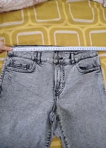 Gri Elastik Erkek Denim Pantolon - Görsel 3