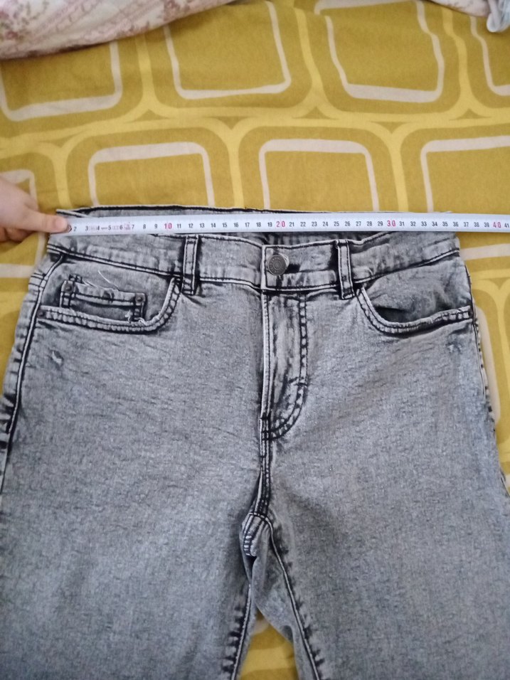 Gri Elastik Erkek Denim Pantolon - Görsel 3