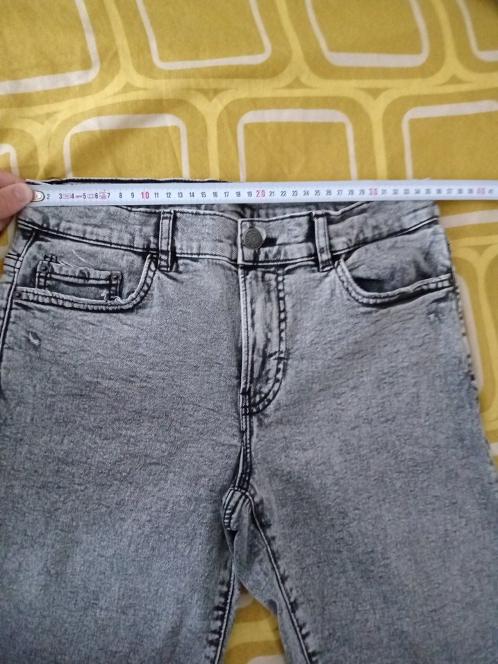 Gri Elastik Erkek Denim Pantolon - Görsel 2