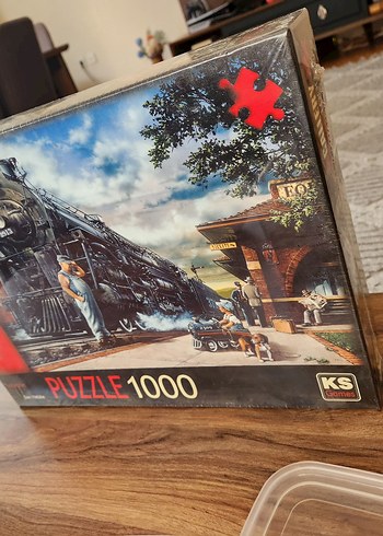 KS 1000 Parça Siyah Tren Puzzle - Görsel 2