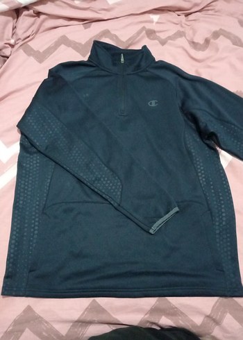 Erkek Lacivert Yarım Fermuarlı Polar Sweatshirt - Görsel 4