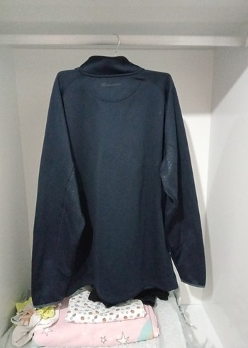 Erkek Lacivert Yarım Fermuarlı Polar Sweatshirt - Görsel 3