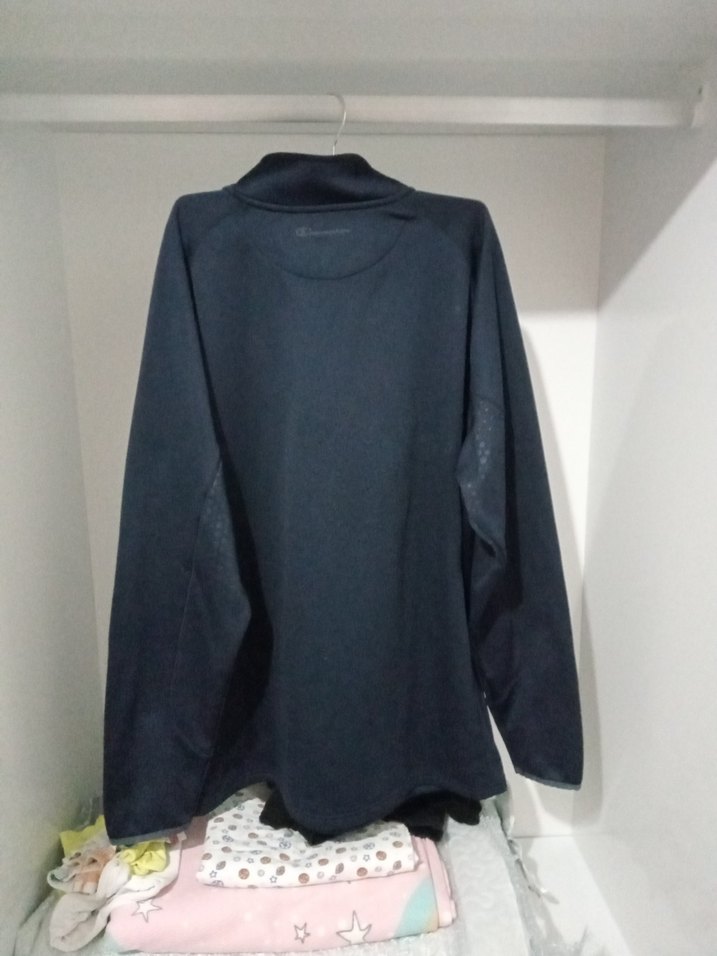 Erkek Lacivert Yarım Fermuarlı Polar Sweatshirt - Görsel 3