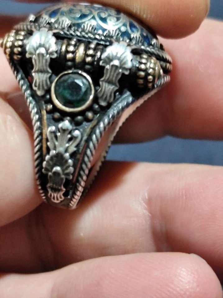 ÖZEL TASARIM GÜMÜŞ Erkek Yüzük - Görsel 3