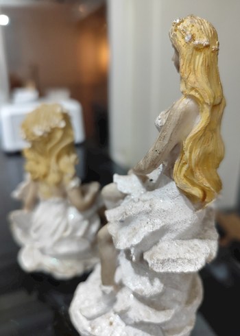 Beyaz Dekoratif Kız Figürleri - Görsel 6