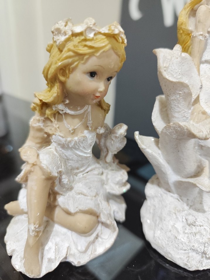 Beyaz Dekoratif Kız Figürleri - Görsel 2