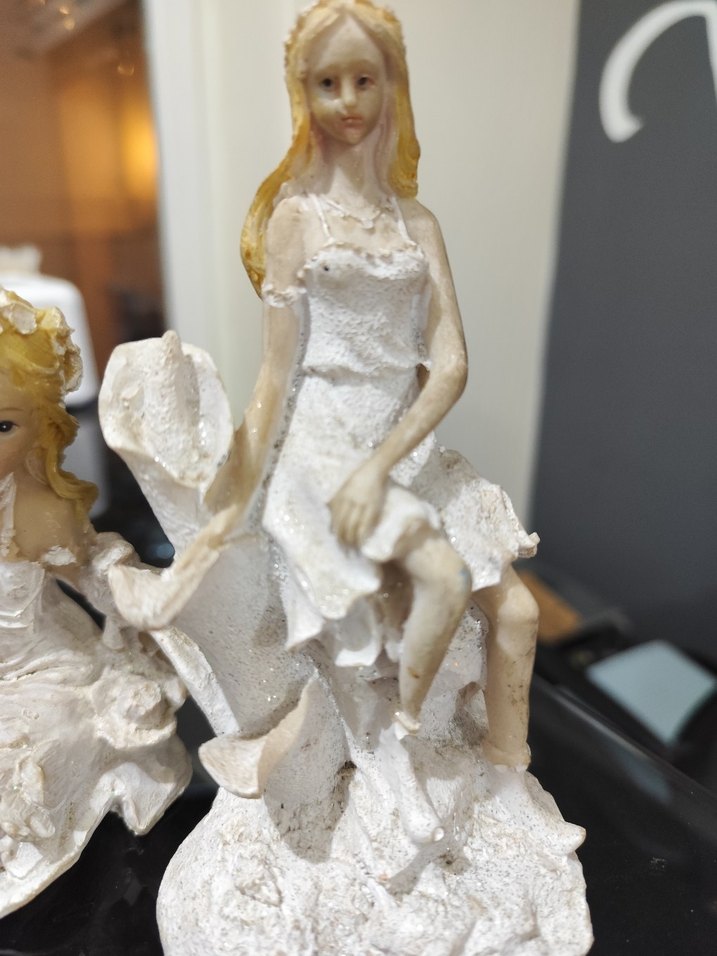 Beyaz Dekoratif Kız Figürleri - Görsel 3