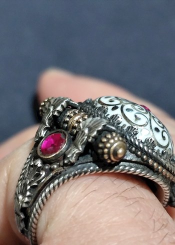 ÖZEL TASARIM GÜMÜŞ ERKEK YÜZÜK - Görsel 4