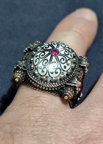 ÖZEL TASARIM GÜMÜŞ ERKEK YÜZÜK - Görsel 7