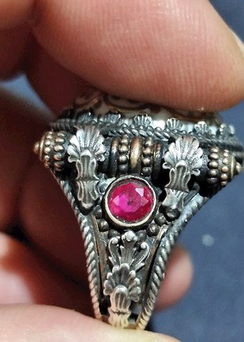 ÖZEL TASARIM GÜMÜŞ ERKEK YÜZÜK - Görsel 2