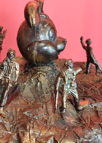 KOLEKSİYON DEĞERİNDE BRONZ Tavşan Figürlü Dekoratif Obje - Görsel 8