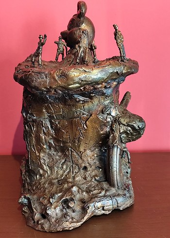 KOLEKSİYON DEĞERİNDE BRONZ Tavşan Figürlü Dekoratif Obje - Görsel 4