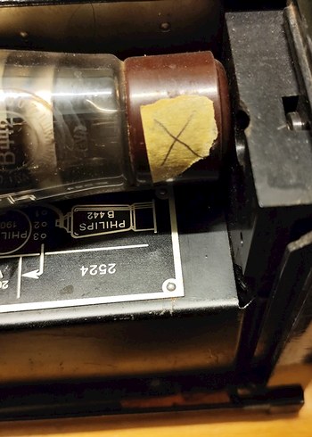 MÜZELİK KONDİSYONDA: 1928 Philips 2524 Lambalı Radyo Alıcısı - Görsel 6