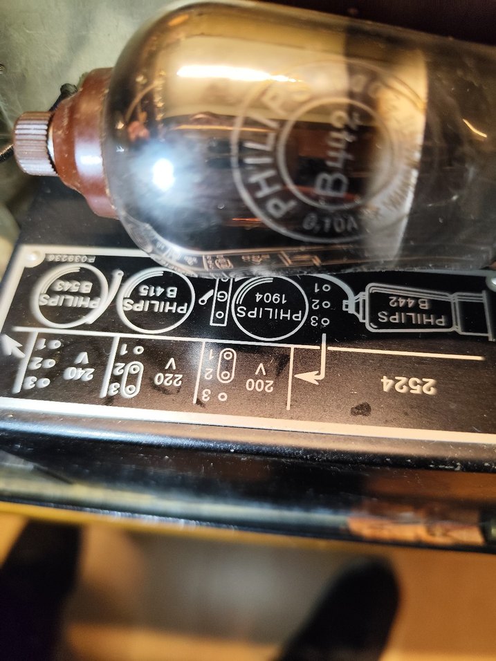 MÜZELİK KONDİSYONDA: 1928 Philips 2524 Lambalı Radyo Alıcısı - Görsel 3