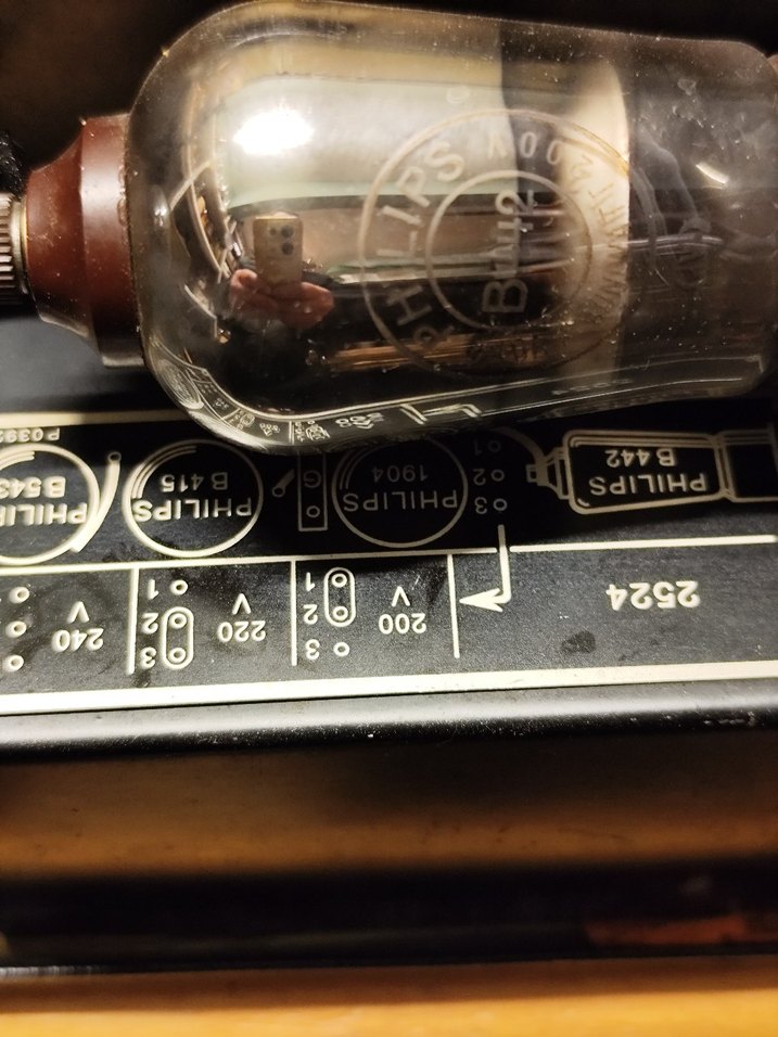 MÜZELİK KONDİSYONDA: 1928 Philips 2524 Lambalı Radyo Alıcısı - Görsel 5