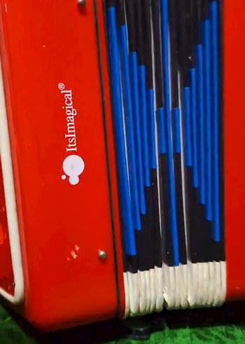 Kırmızı Renkli Çocuk Akordeon OYUNCAK DEĞİLDİR - Görsel 3