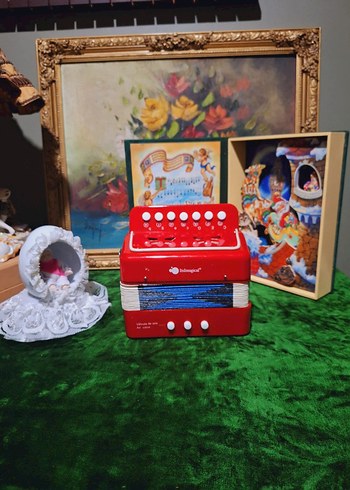 Kırmızı Renkli Çocuk Akordeon OYUNCAK DEĞİLDİR - Görsel 2