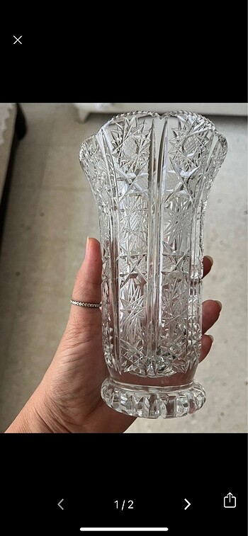 Kristal vazo 18 cm