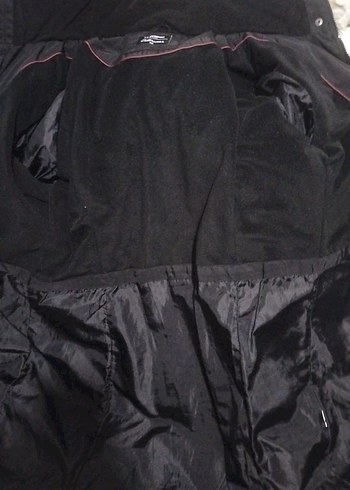 Kürk Detaylı Siyah Kadın Kışlık Mont - Görsel 2