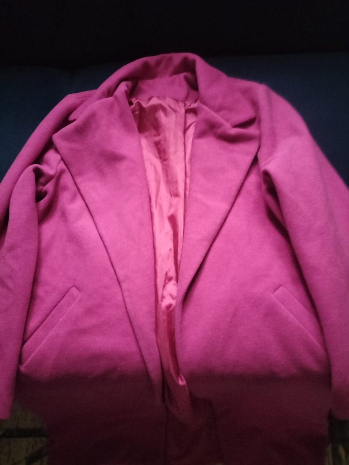 pembe Kadın Klasik Kaban - Görsel 2