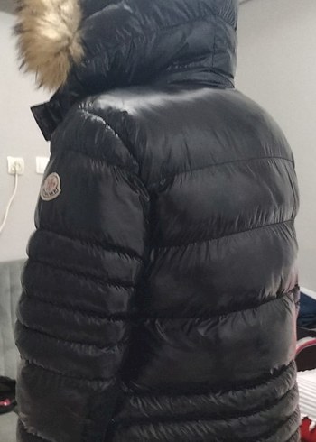 Kürk Detaylı Siyah Kadın Kışlık Mont - Görsel 3