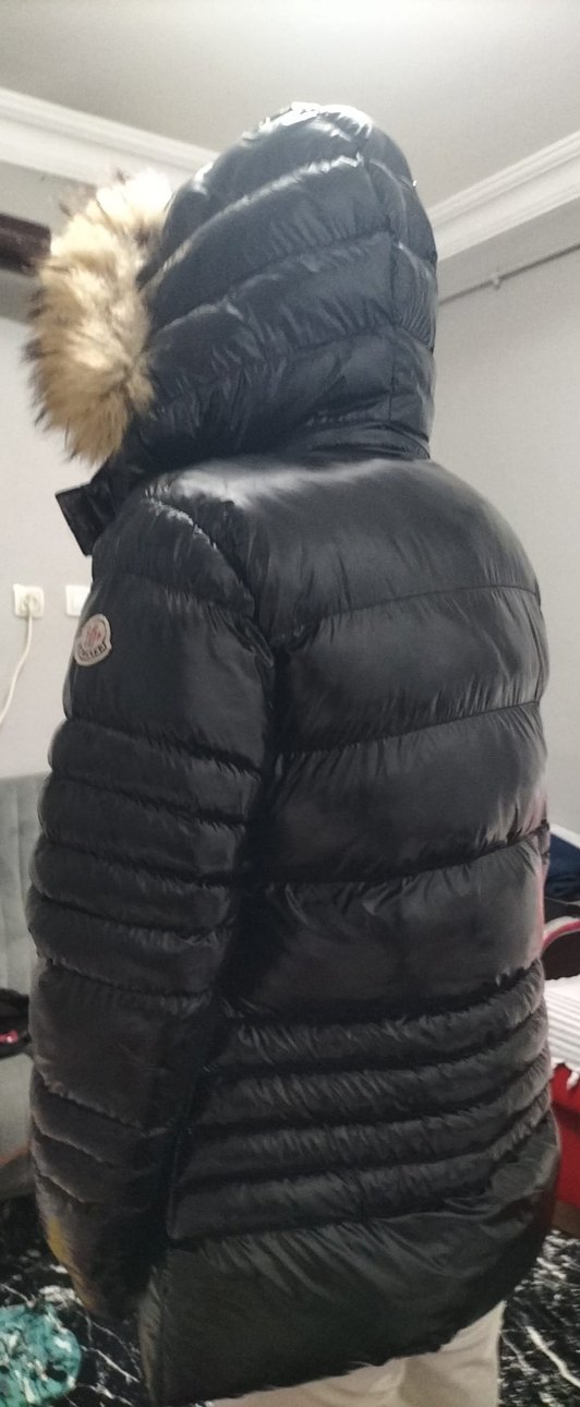 Kürk Detaylı Siyah Kadın Kışlık Mont - Görsel 3