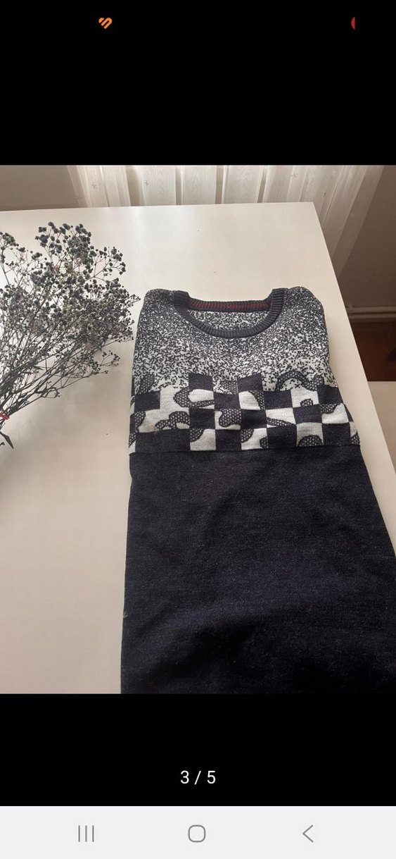 Zara model çilli kazak - Görsel 3