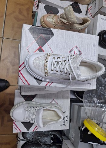 Gri Bağcıklı Blok Topuk Kadın Spor Ayakkabı - Görsel 2