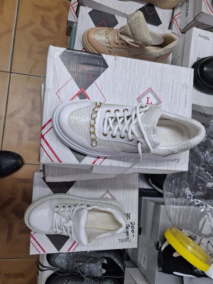 Gri Bağcıklı Blok Topuk Kadın Spor Ayakkabı - Görsel 2