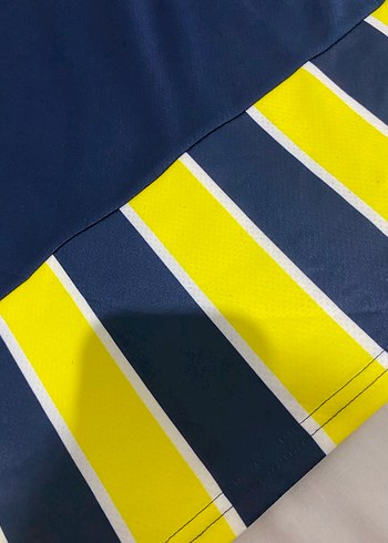 Sarı Lacivert Çizgili Erkek Spor Forması - Görsel 3