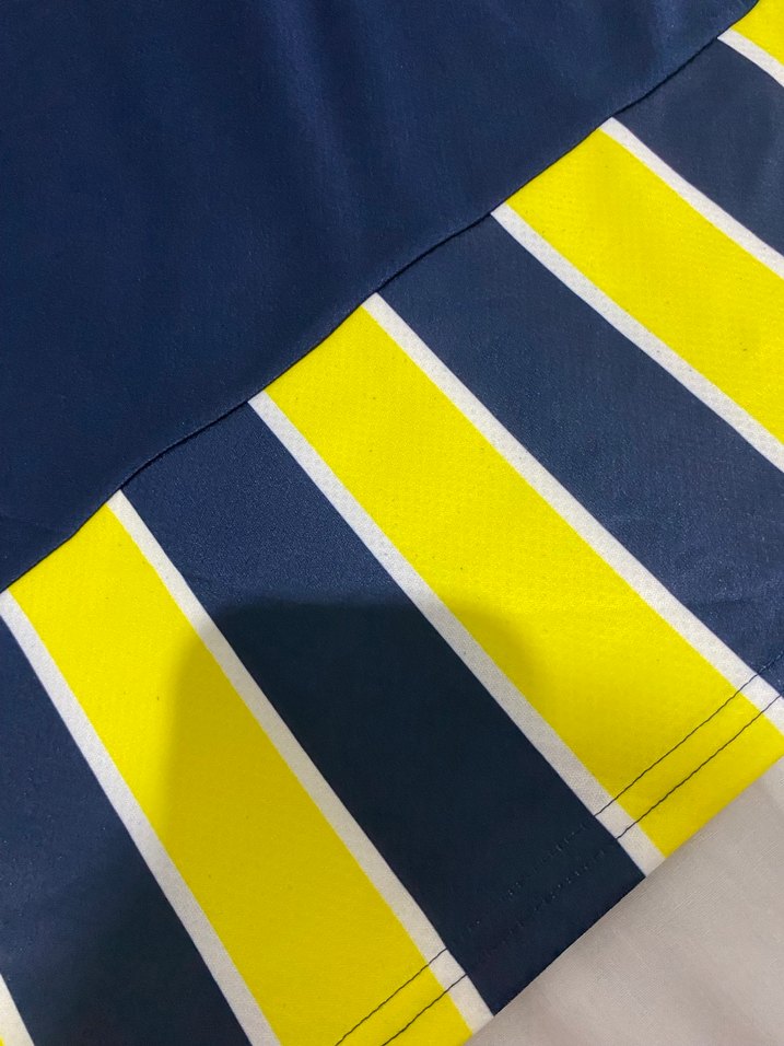 Sarı Lacivert Çizgili Erkek Spor Forması - Görsel 3
