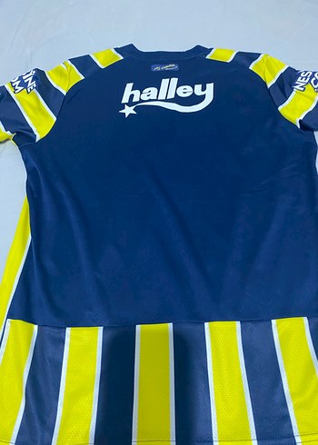 Sarı Lacivert Çizgili Erkek Spor Forma - Görsel 2