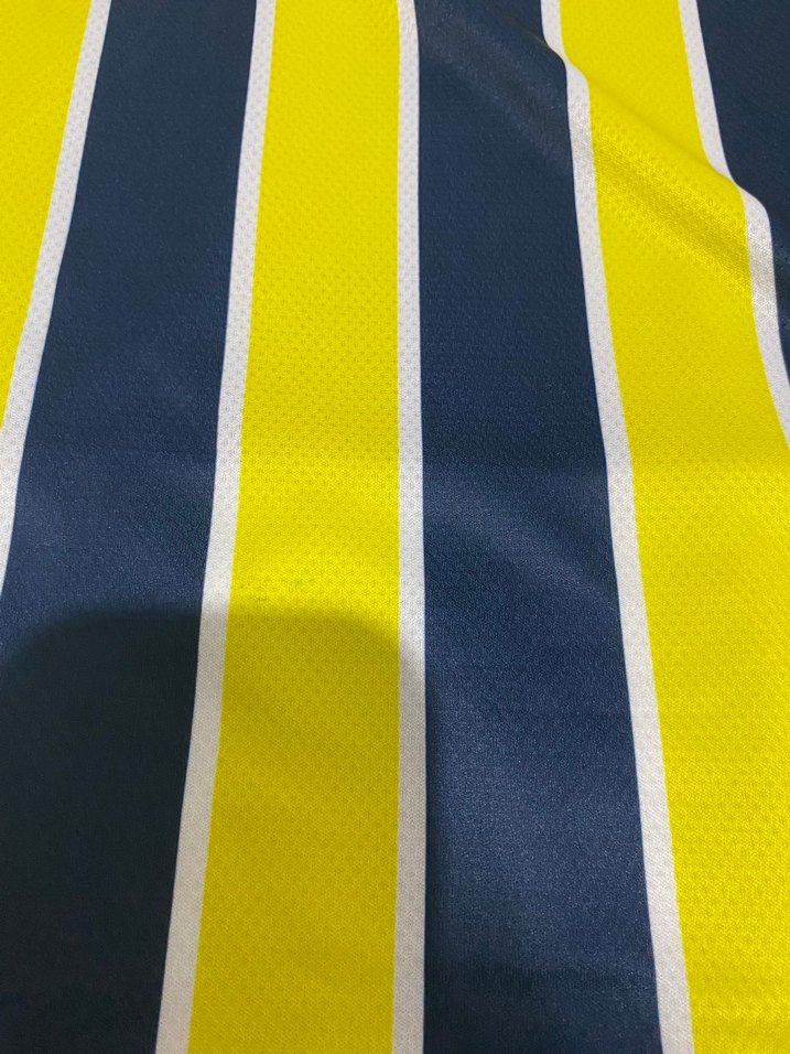 Sarı Lacivert Çizgili Erkek Spor Forma - Görsel 3