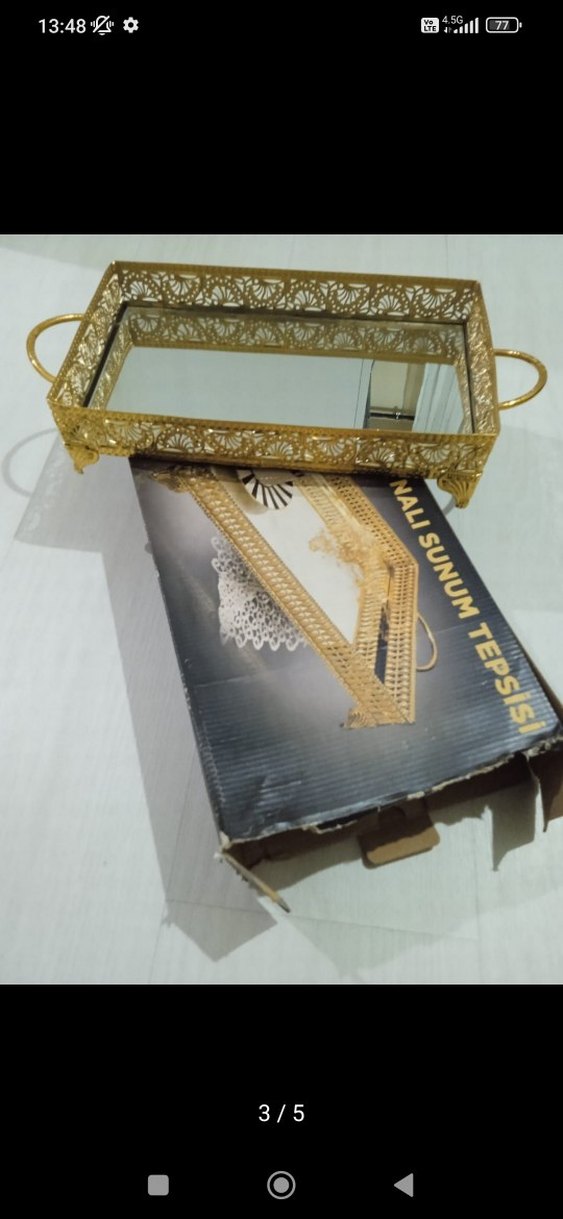 Parlak Altın Renkli Çatal Kaşık Tutucu - Görsel 3