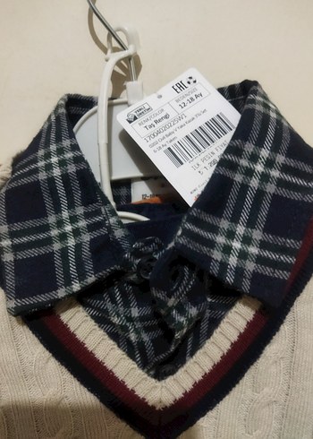 Gri Örgü Bebek Erkek Takımı Uzun Kollu - Görsel 3