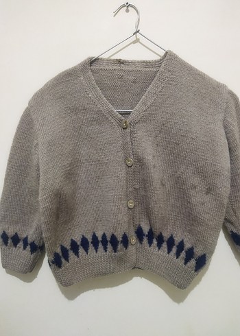 Erkek Çocuk Bej Triko Hırka - Görsel 2