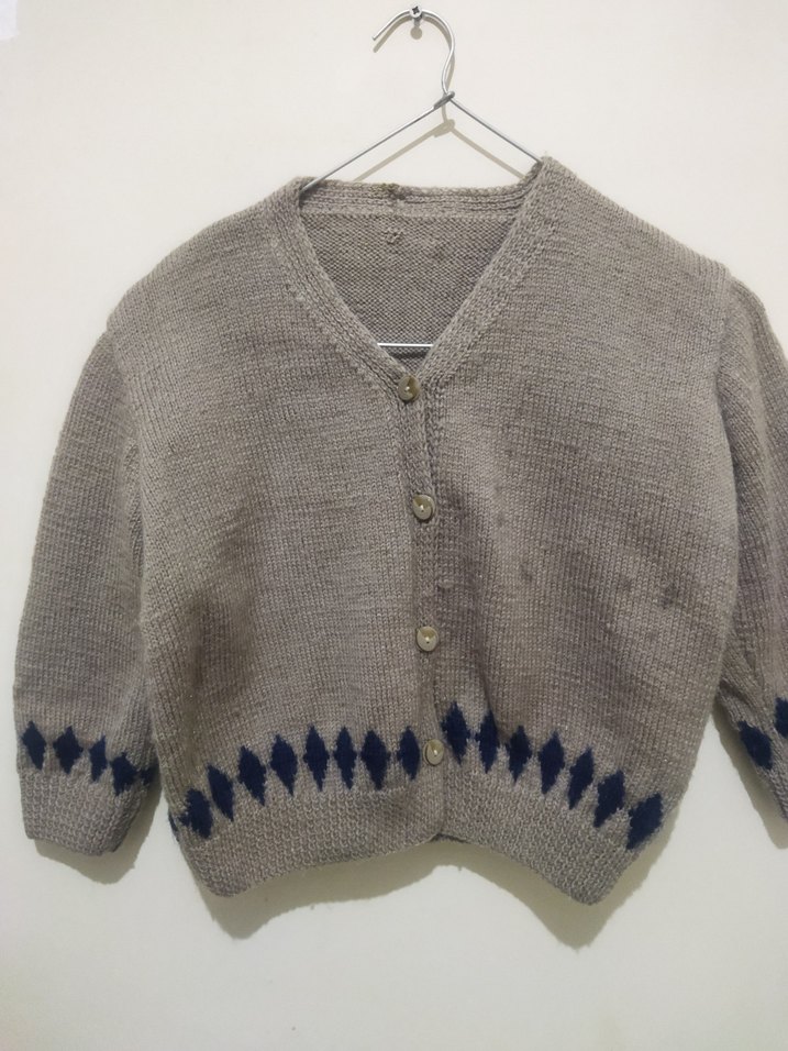 Erkek Çocuk Bej Triko Hırka - Görsel 2