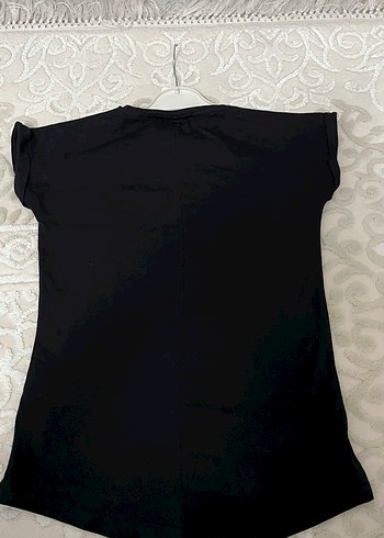 Kız Çocuk Siyah Payetli Tişört - Görsel 2